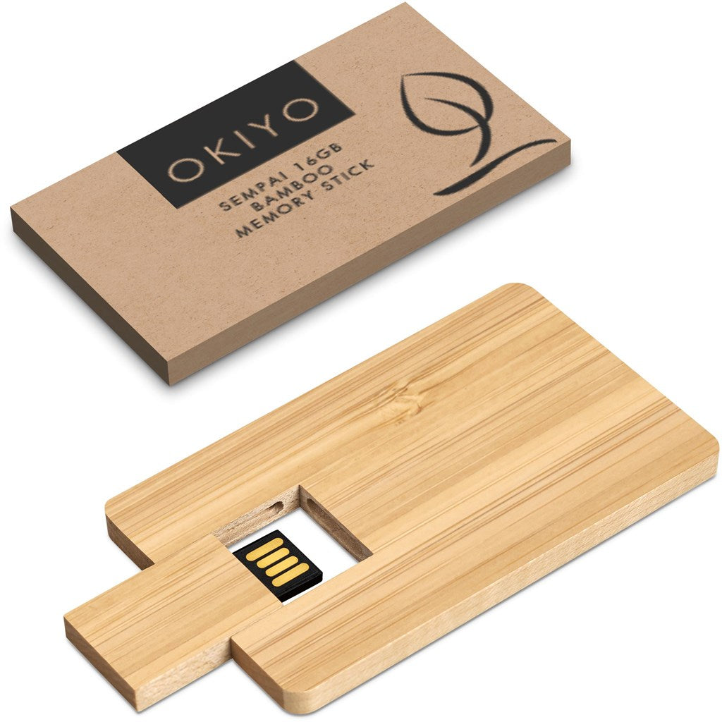 Okiyo Sempai Bamboo Flash Drive - 16GB-8