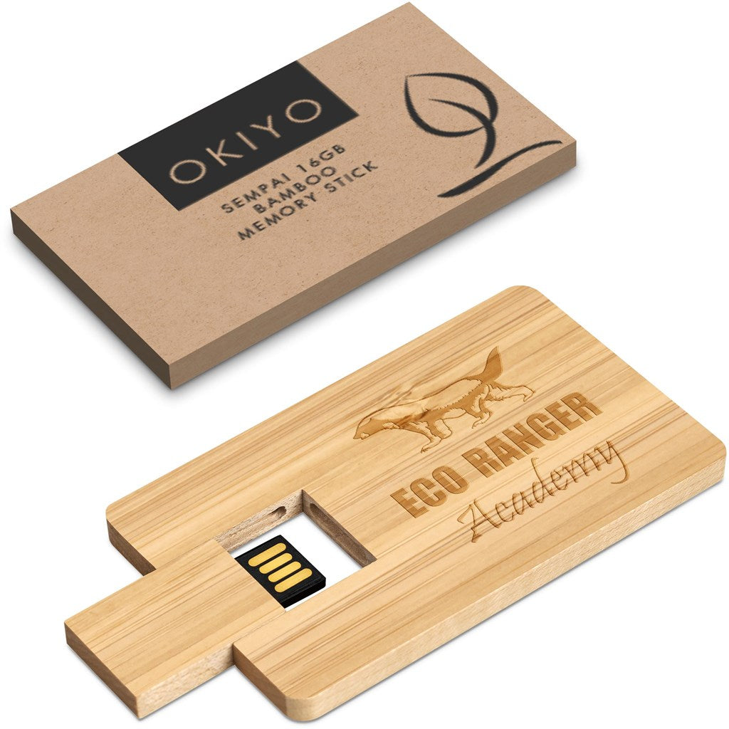 Okiyo Sempai Bamboo Flash Drive - 16GB-7