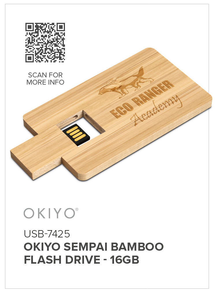 Okiyo Sempai Bamboo Flash Drive - 16GB-11