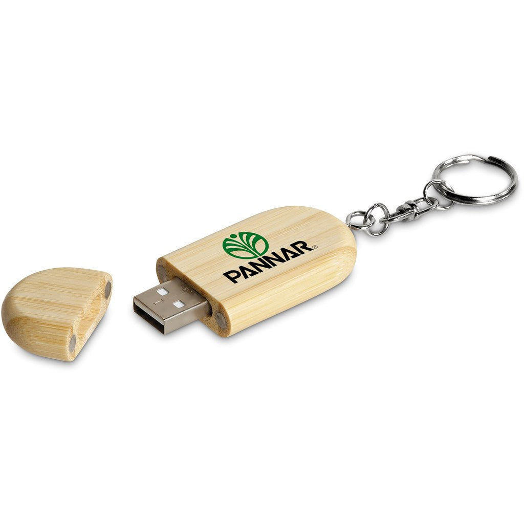 Okiyo Benkyou Bamboo Flash Drive Keyholder - 8GB-6