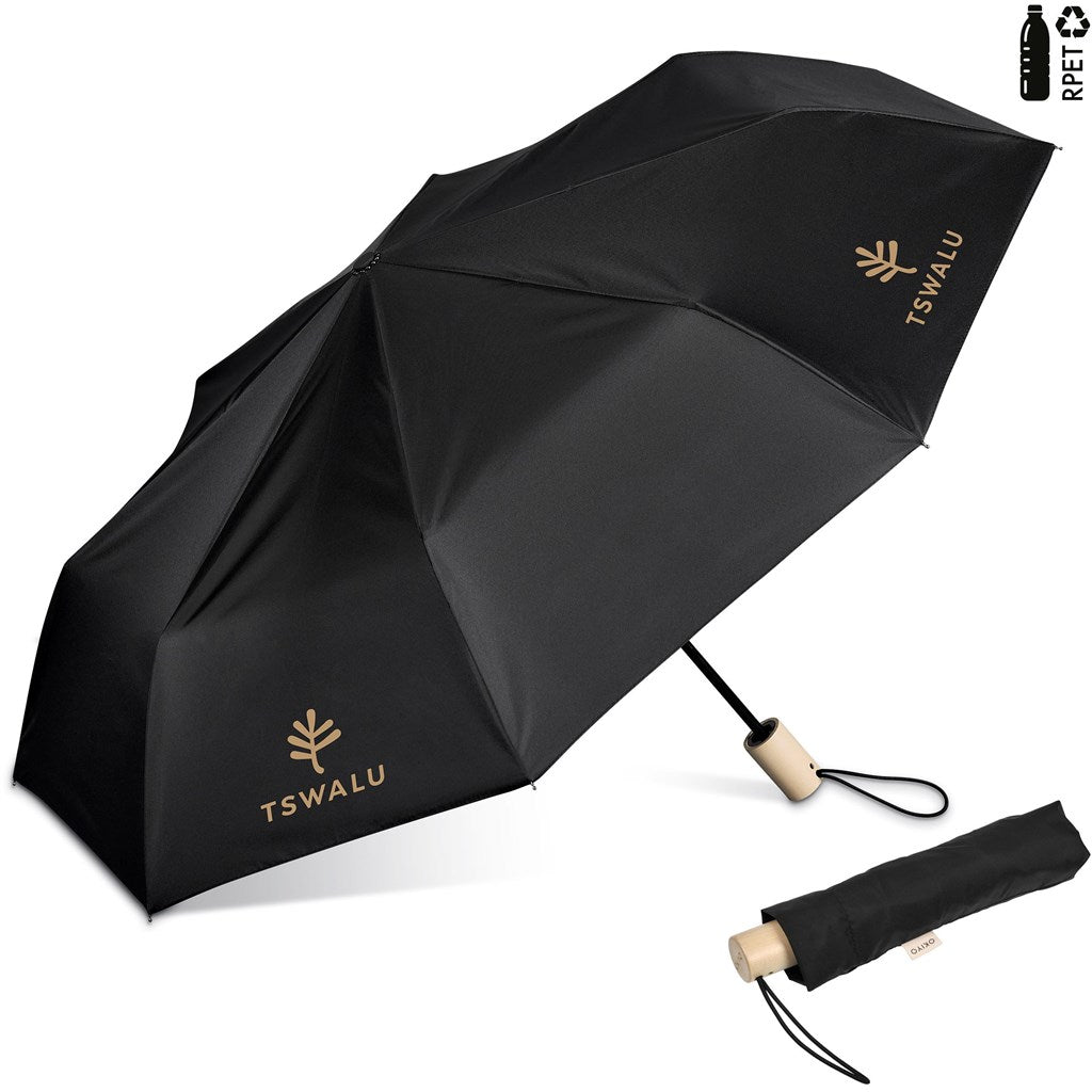 Okiyo Ameno Recycled PET Auto-Open Compact Umbrella-0