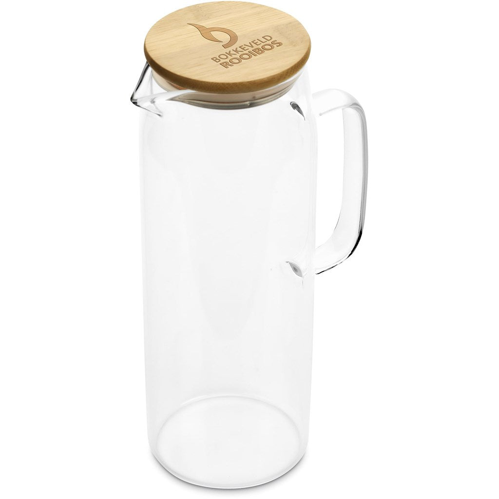 Okiyo Hamana Glass & Bamboo Water Jug - 1.5 Litre-0