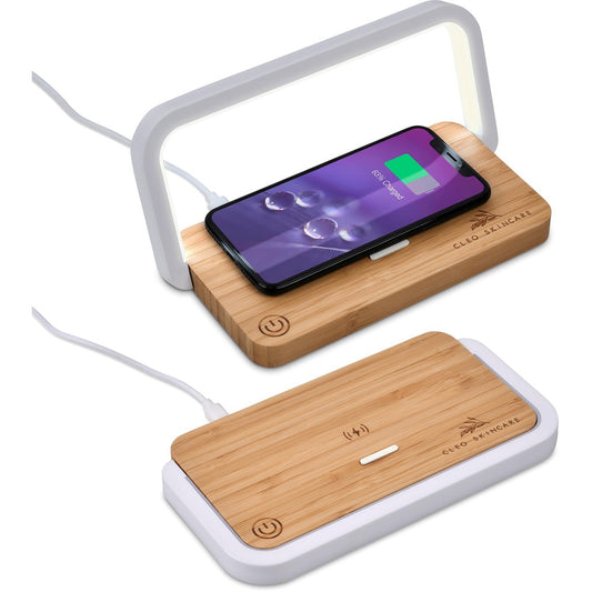 Okiyo Yoru Bamboo Wireless Charger & Night Light-0