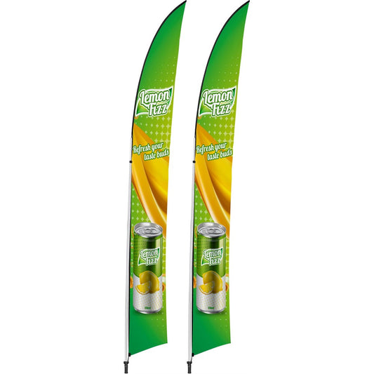 Legend 4m Arcfin Flying Banner (Set of 2)-0