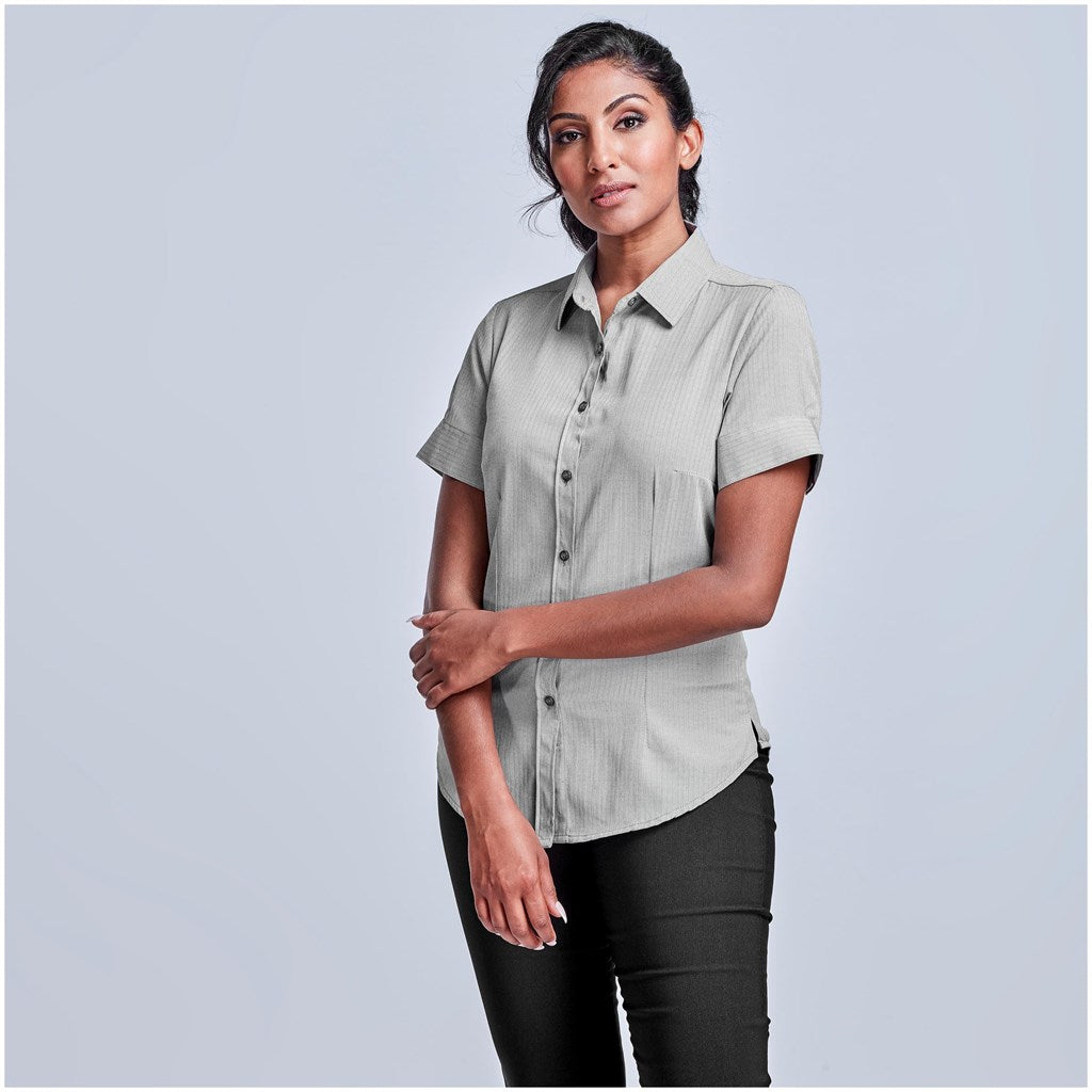 Ladies Short Sleeve Nottingham Shirt-0