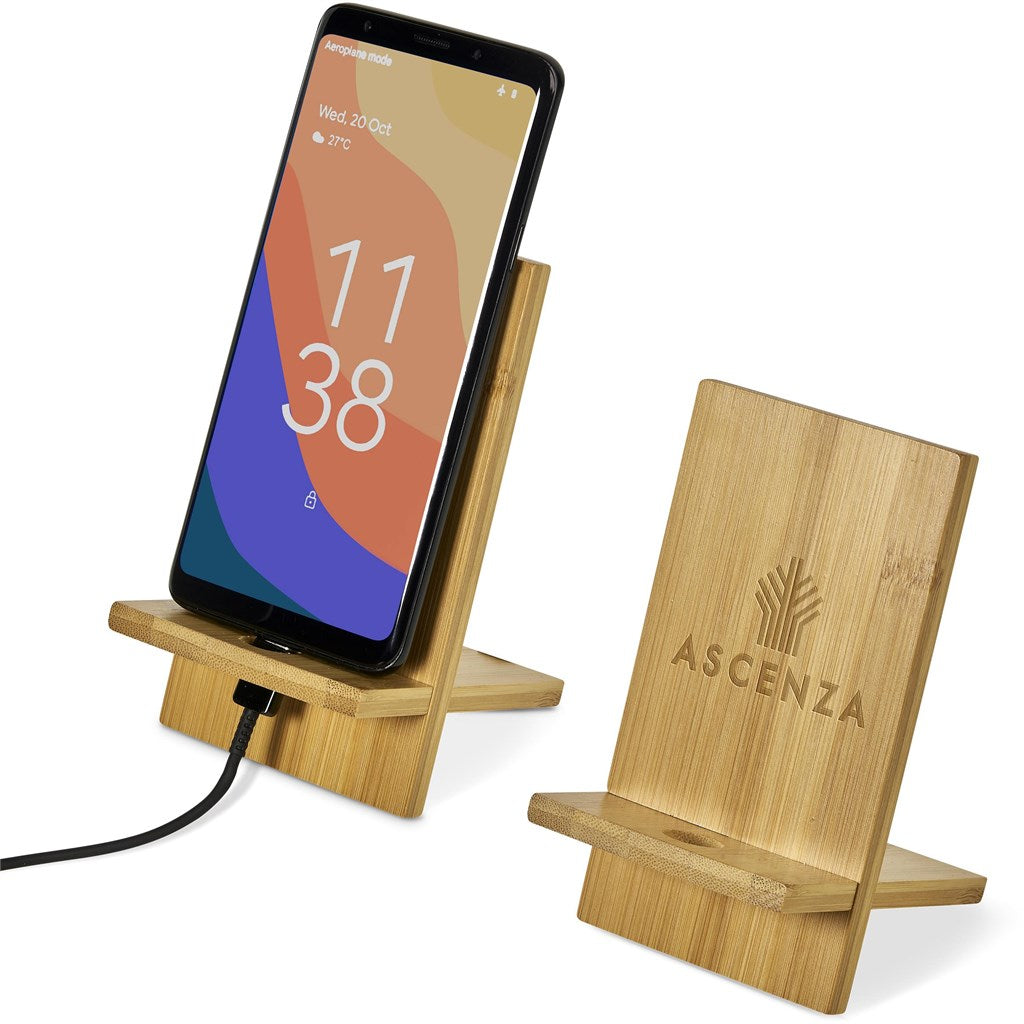 Okiyo Ekslens Bamboo Phone Stand-0