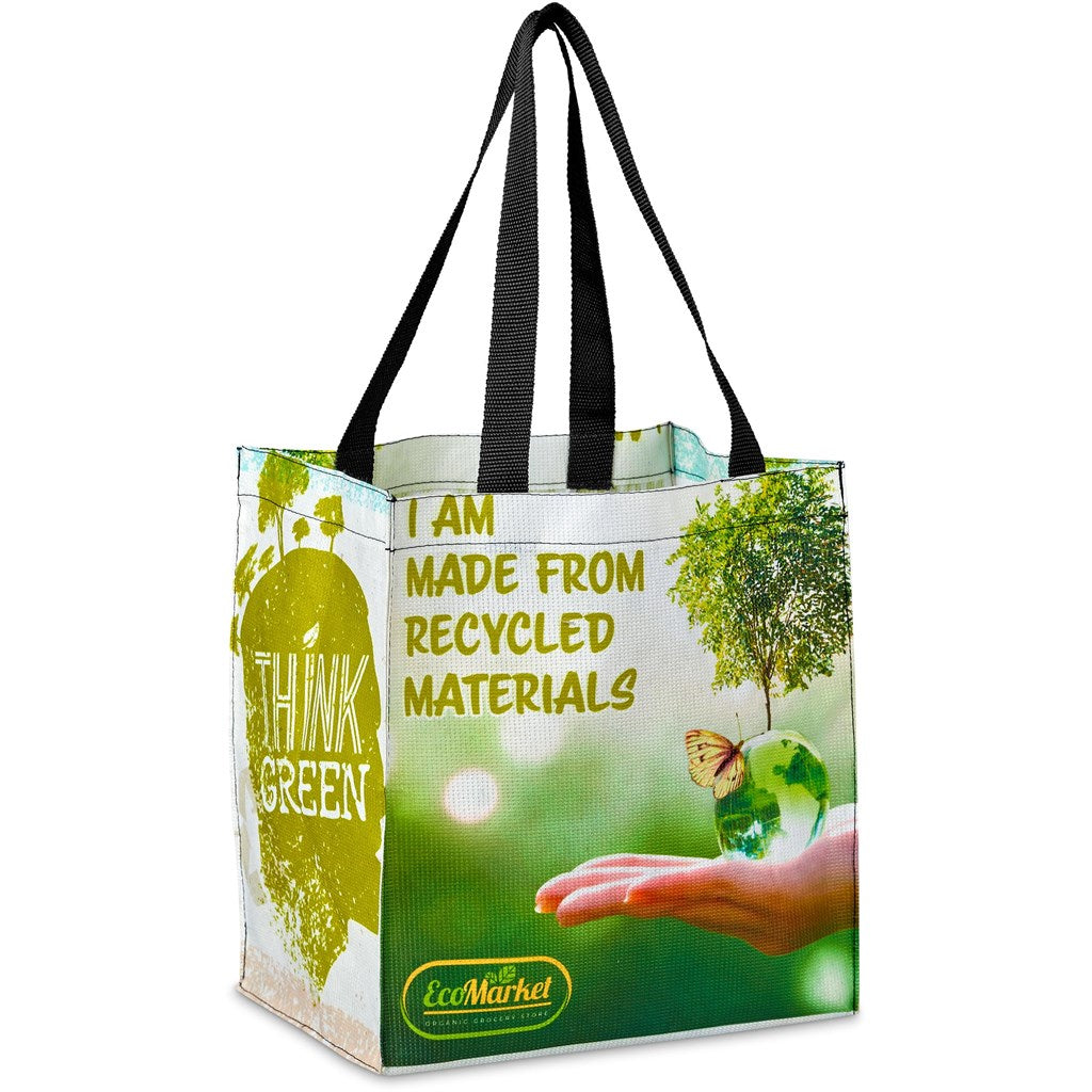 Pre-Printed Sample Hoppla Gateway RPET Stitch-Bond Shopper-0