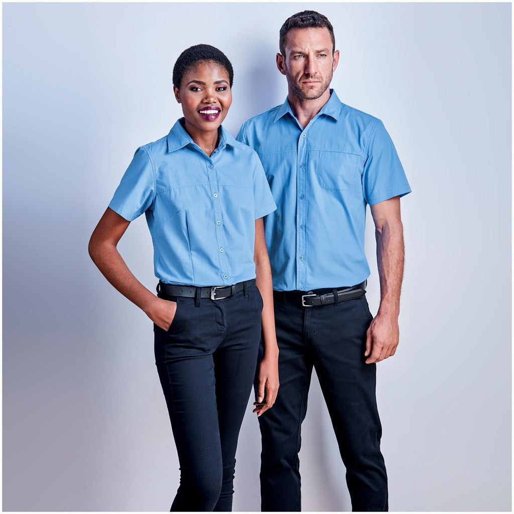 Ladies Short Sleeve Empire Shirt-2